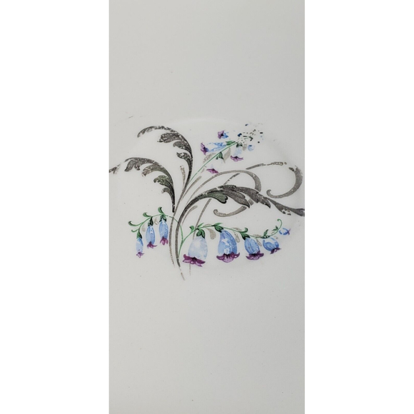 3 Edwin Knowles China Blue Bells Saucers - Picture 7 of 12